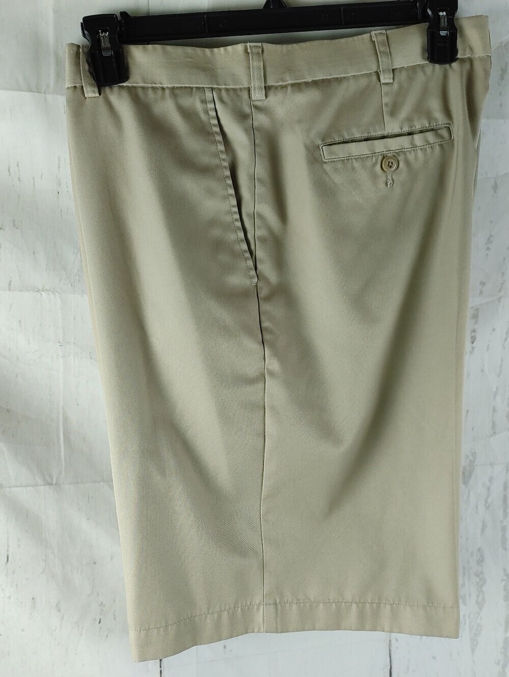 Ben Hogan Performance Golf Shorts Mens Khaki Beige Flat Front Casual 38